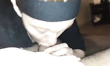 POV Interracial Blowjob With A Stoner Bimbo