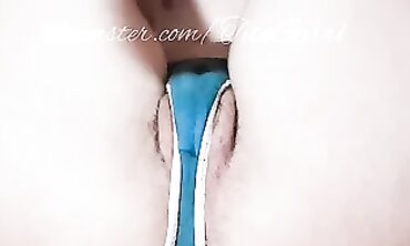 Busty Hairy Girl Plays With Her Cunny