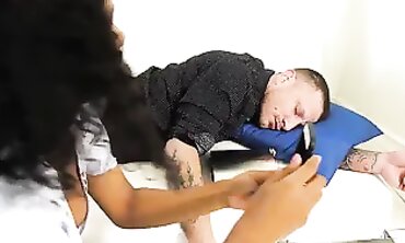 Dark-Hued Stepdaughter Jenna Foxx Rides Dad's Cock For Internal Cumshot