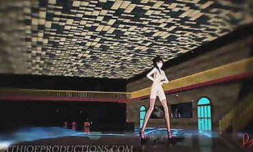 MMD R18: Genie 1213 Solo with Big Tits
