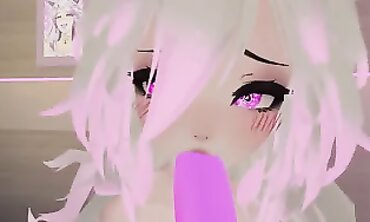 POV Bunny Girl Cosplay Gives You a Sucking Handjob