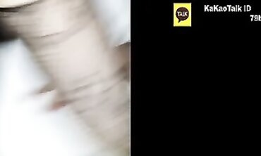Korean Babe in Ripped Stockings at Hardcore Party