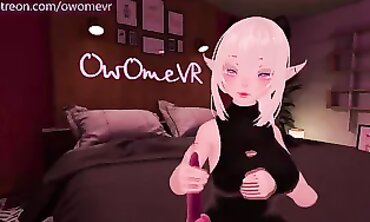 VRChat JOI: POV Striptease & Caning Masturbation Instructions