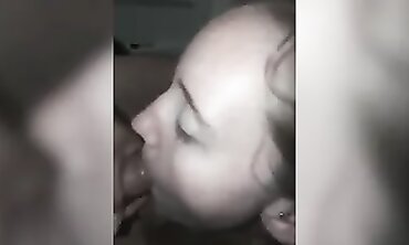 Love Shows Off Her Filthy Interracial Blowjob Skills