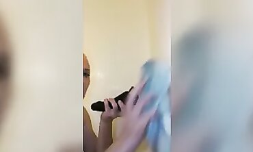 Blonde MILF Ravaged By Sex Toys In The Bathroom