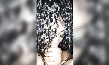 Ebony MILF Daddy Wants a Sloppy Blowjob