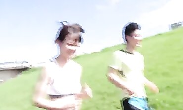Sporty Japanese Lady with Healthy Body and Frosted Look