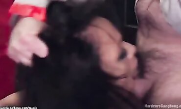 Ebony Cop Gangbang: Holly Hendrix Takes Double Penetration