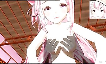 POV Anime Cosplay: Kisaragi Rail Rough Sex