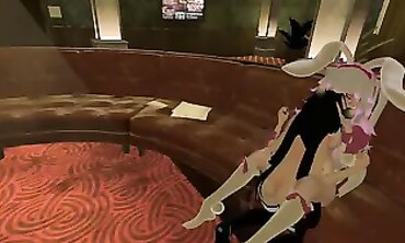 Bunny Femmes Loses It All in VRChat Gambling ERP