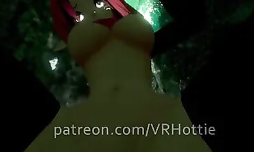 Crimson Rail POV: Redhead Solo Ride at Nature Waterfall