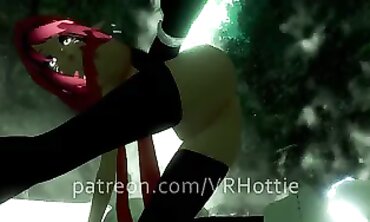 Crimson Rail POV: Redhead Solo Ride at Nature Waterfall