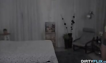 Marselina Fiore Gets Fucked While Her Boyfriend Is Duct-Taped