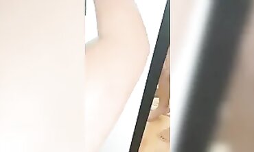 Amateur MILF Blowjob and Mirror Sex with Neighbor