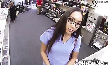 Hot Nurse Takes Extra Cash for a Hard Cowgirl Session