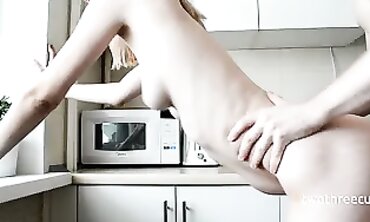 Tired Housewife's Fantasy Comes True With Rough Kitchen Sex
