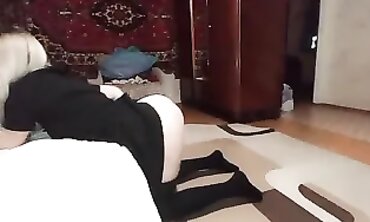 Blonde Russian Anal Creampie After the Party
