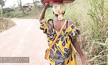 Ebony Beauty Tempted by Banana Seller for Hardcore Sex