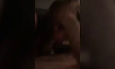 Blonde MILF Gives Deep Throat Blowjob at the Pub