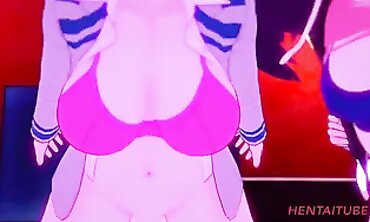 Boku No Hero Party: Momo Uraraka & Jiro Orgy