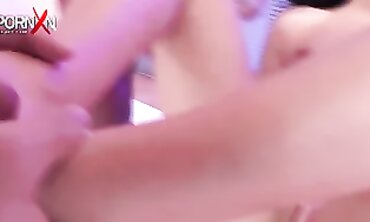 Brunette MILF Renata Takes a Hardcore Gangbang and Bukkake