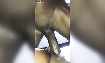 Ebony Man and MILF Share a Creampie