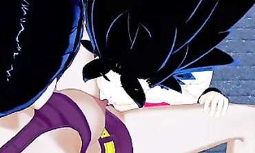 Caulifla and Kale Share Intimate Lesbian Moments