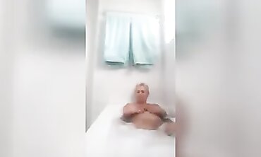 Blonde MILF With Big Tits Enjoys A Solo Bath