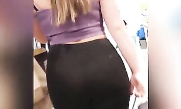 Nice And Milky Nymphs Show Off Through Leggings