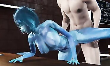 Halo Cortana Gets Creampie in 3D