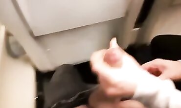 POV: British Bimbos Flash and Handjob Stranger on Train