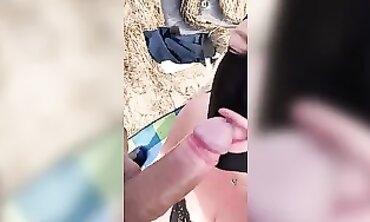 Hooded Blonde Milf Deep Throats Big Cock