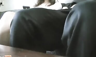 Gauzy Night: Stepsister Grabs Rod's Big Cock
