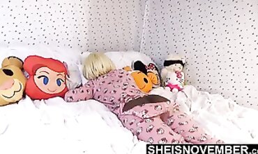 Stepdad Jerks Off While His MILF Stepdaughter Watches