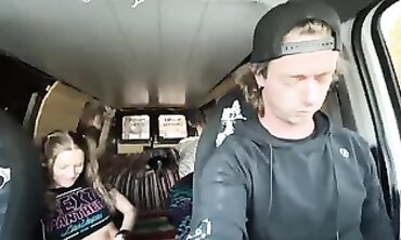 POV Amateur Outdoor Park Truck Fuck With Creampie