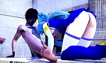 Aqua's Super-Hot Bath Threesome in Konosuba Hentai