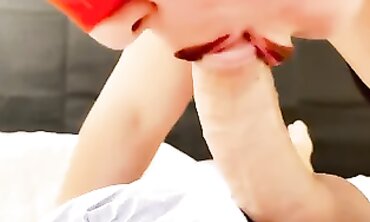 Intimate Close-Up Blowjob and Facial Cum Session