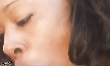 POV Interracial Blowjob With Cute African Beauty