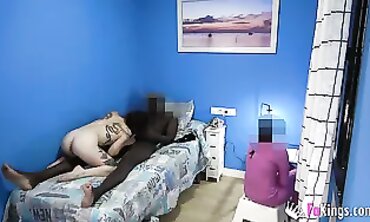 Roommate Gets Filthy BBC Blowjob on Camera