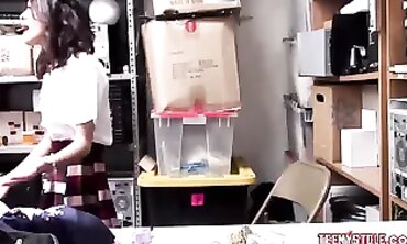 Petite Asian Shoplifter Gets Screwed By Cop