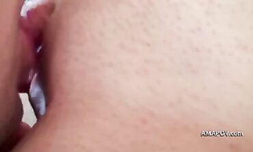 POV British Brunette Milf Ash Gets Fingered