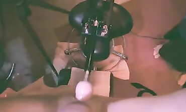 Mistress T Gets Fisted And Cummed On By A Strap-On Machine