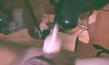 Mistress T Gets Fisted And Cummed On By A Strap-On Machine