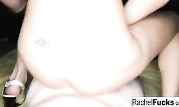 POV Blowjob and Cumshot With Dark-Haired MILF Rachel Roxx
