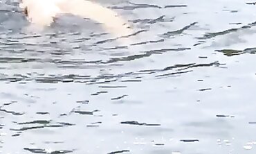 Redhead MILF Public Pissing, Swimming & Naked Hiking
