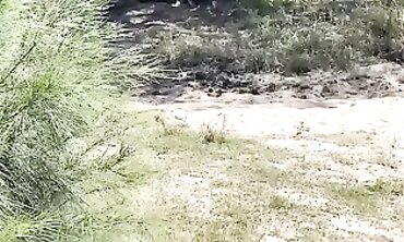 Redhead MILF Public Pissing, Swimming & Naked Hiking