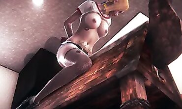 Harley Quinn in 60FPS Anal Bondage