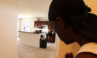 Mellanie Monroe Is A Thick Breast Platinum-Blonde That Likes Dark-Hued Fuck-Stick In Her Twat