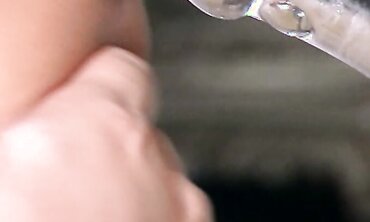 Ice La Fox Enjoys Her Glass Fucktoy