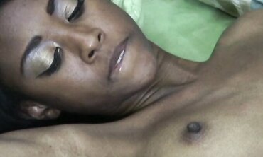 A Ebony Gal Called Slender Invites A Dude Over To Boink Her Cock-Squeezing Vag